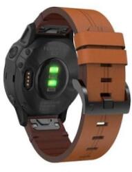 gigapack 20mm bőr hatású QuickFit csatlakozású Garmin pótszíj barna (GP-149245)