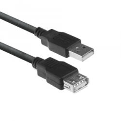 ACT USB 2.0 hosszabbító kábel 3m fekete (AC3043) (AC3043)