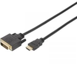 ASSMANN HDMI / DVI Csatlakozókábel [1x HDMI dugó - 1x DVI dugó, 18+1 pólusú] 2.00 m Fekete