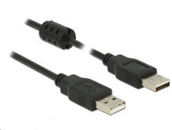 Delock 84891 USB 2.0 A > USB 2.0 A összekötő kábel, 2 m, fekete (84891) - aqua