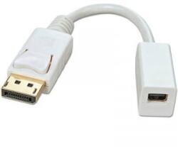 Lindy Kijelző csatlakozó / Mini DisplayPort Átalakító kábel [1x DisplayPort dugó - 1x Mini DisplayPort alj] Fehér