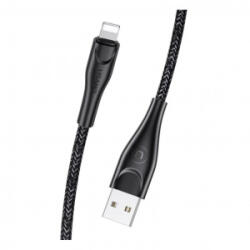 USAMS SJ397USB01 Lightning adat és töltő kábel 3m, fekete (1324003) (SJ397USB01)