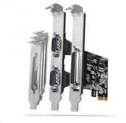 AXAGON 2x Soros + 1x Párhuzamos port bővítő kártya PCIe (PCEA-PSN) (PCEA-PSN)