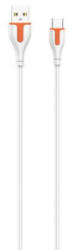 LDNIO LS571 USB-A - USB-C kábel 2.1 A, 1m fehér (5905316144019) (LS571 type c)