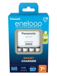 Panasonic Eneloop Smart AA/AAA akkumulátor töltő + 4db 2000mAh AA akkumulátor (K-KJ17MCD40E)