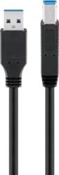 Goobay USB-A - USB-B 3.0 kábel 3m fekete (93654) (93654) - aqua