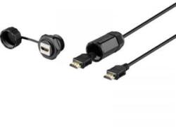 Renkforce HDMI Csatlakozókábel [1x HDMI dugó - 1x HDMI alj] Fekete Vízálló