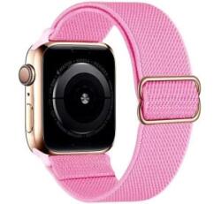 Phoner Dew Apple Watch csatos fonott szövet szíj 49/45/44/42mm rózsaszín (72696) (PH72696)