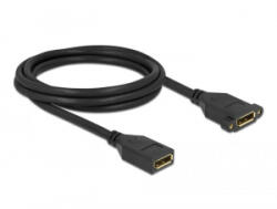 Delock DisplayPort 1.2 anya - anya panelrögzítés 4K60Hz kábel 2m (87101) (87101) - aqua