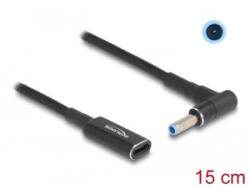 Delock USB-C anya - HP 4, 5 x 3, 0 mm apa 15 cm laptop töltőkábel (60031) (60031)