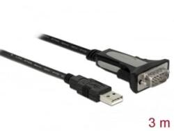 Delock USB 2.0 - 1 x soros RS-232 adapter 3 m (65962) - aqua
