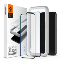 Spigen AlignMaster Apple iPhone 12 Pro/12 edzett üveg kijelzővédő (2db) (AGL01802)