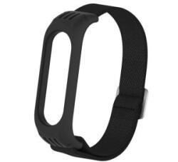 gigapack Pótszíj (állítható, textil, egyedi méret, 15 mm) FEKETE [Xiaomi Mi Band 6 ]