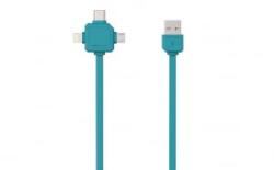 allocacoc 3az1-ben USB kábel kék (9003BL/USBC15) (9003BL/USBC15)