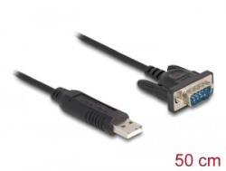 Delock USB 2.0 - RS-232 kábel 50 cm (66461) (66461)