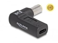 Delock Laptop töltőkábel adapter USB Type-C anya - IBM 7, 9 x 5, 5 mm apa 90 fokban hajlított (60012)