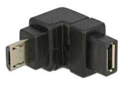 Delock USB 2.0 Micro-B apa > USB 2.0 Micro-B anya derékszögű adapter (65668)