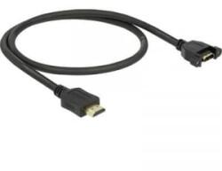Delock HDMI Csatlakozókábel [1x HDMI dugó - 1x HDMI alj] 0.50 m Fekete