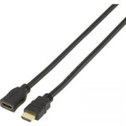SpeaKa HDMI Hosszabbítókábel [1x HDMI dugó - 1x HDMI alj] 1.00 m Fekete