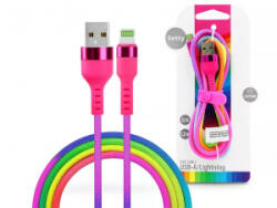 Setty USB-A - Lightning töltőkábel 1, 2m színes (SE094162) (SE094162)