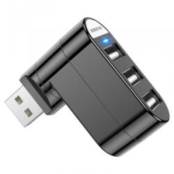 BOROFONE 3 portos USB-A Hub fekete (DH3) (DH3)