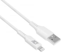 ACT USB-A - Lightning adat- és töltőkábel 1m fehér (AC3011)