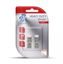 m-tech 24V T10 W5W 9xSMD2835 fehér színű pár (72LB918W)