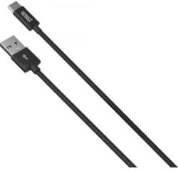 YENKEE USB A 2.0 / USB C szinkronizáló és töltőkábel 1m fekete (YCU 301 BK) (YCU 301 BK)