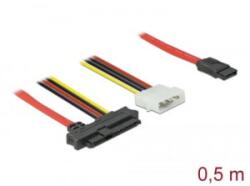 Delock SAS SFF-8482 + táp -> 7 pin-es SATA kábel 0, 5m (82219)