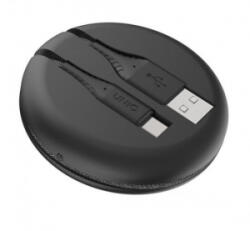 Uniq Halo USB-A - USB-C adatkábel 1, 2m fekete (44918) (U44918)