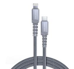 Dux Ducis X2 adatkábel és töltő (Type-C - lightning 8pin, 2000 mAh, PD gyorstöltés támogatás, 100cm, MFi) SZÜRKE