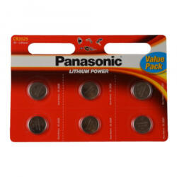 Panasonic 3V Lítium gombelem 6db-os (CR2025L/6BP)