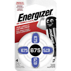 Energizer ZA675 hallókészülék elem, cink-levegő, 1, 4V, 635 mAh, 4 db, Energizer ZA675, PR44