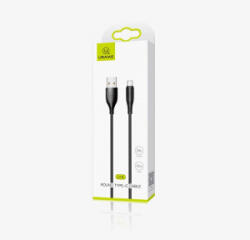 USAMS SJ267USB01 Type-C töltőkábel fekete (1299153) (SJ267USB01)