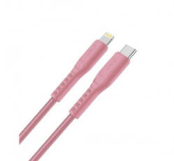 Uniq Flex USB-C - Lightning MFi adatkábel, 1, 2m, rózsaszín (55774)