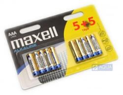 Maxell Alkáli AAA ceruza elem (10db / csomag) (LR03) (LR03/MN2400) - aqua