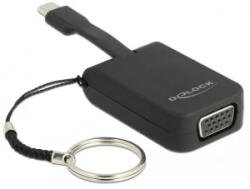 Delock USB Type-C adapter VGA-hoz (DP Alt Mode) - kulcstartón (63941) - aqua