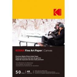 Kodak Fine Art Canvas fotópapír 230g, 10x15, 50db (KO-9891199) (KO-9891199)