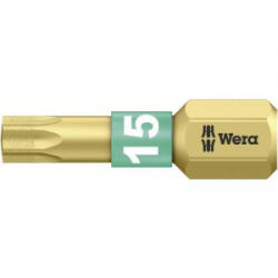 Wera Gyémántbevonatos ötvözött szerszámacél Torx BIT, T 15 Wera 867/1 BDC TX15X25 05066102001 - aqua