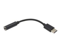 Gigapack Audió adapter (Type-C, - 3.5mm jack aljzat) FEKETE