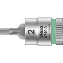 Wera 8740 A 05003330001 Belső hatlap Dugókulcs bit betét 2 mm 1/4 (6, 3 mm)