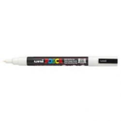 uni Posca PC-3M dekormarker fehér (PC-3M WHITE(E)) (PC-3M WHITE(E))