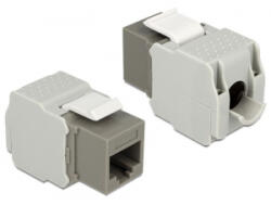 Delock Keystone Module RJ45 female > LSA Cat. 6 UTP szürke (86342)