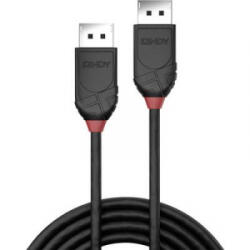 Lindy Kijelző csatlakozó Csatlakozókábel [1x DisplayPort dugó - 1x DisplayPort dugó] 0.50 m Fekete