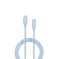 DEVIA JELLY USB-C - USB-C töltő- és adatkábel 1.2m kék (129615) (129615)