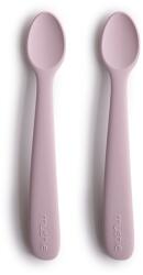 Mushie Silicone Feeding Spoons kiskanál Soft Lilac 2 db