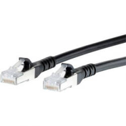 METZ CONNECT RJ45 Hálózati csatlakozókábel, CAT 6A S/FTP [1x RJ45 dugó - 1x RJ45 dugó] 5 m, fekete BTR Netcom - aqua