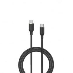 DEVIA JELLY USB-C - USB-C töltő- és adatkábel 1.2m fekete (129614) (129614)