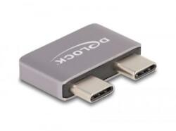 Delock USB Type-C adapter USB 40 Gbps 2 x apa - 2 x anya port védővel fém (60055)