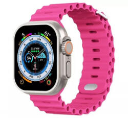 Phoner River Apple Watch 49/45/44/42 mm szilikon szíj pink (72477) (PH72477)